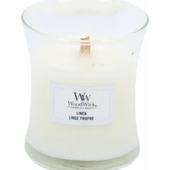 Kaarsen|Geurkaarsen<WoodWick Geurkaars Medium Linen 275 gr