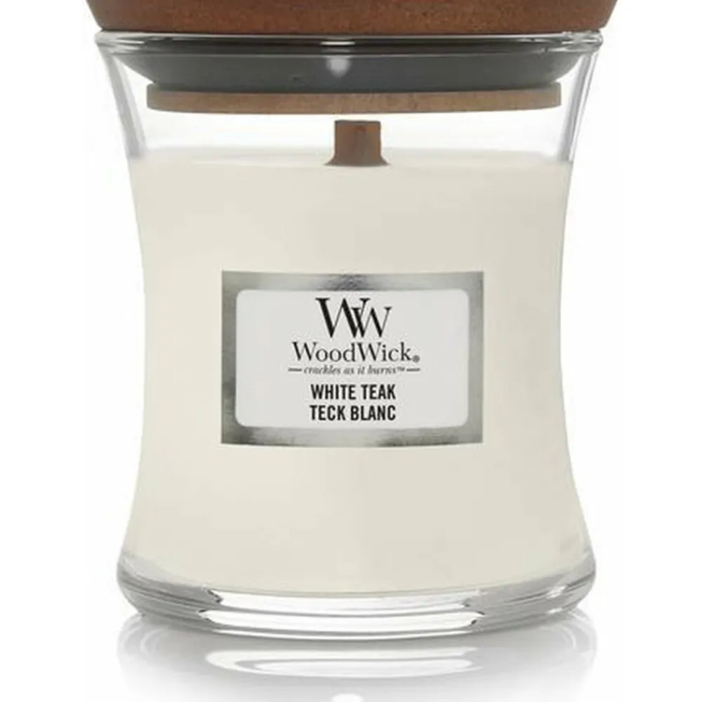 Geurkaars Mini White Teak 85 gr^WoodWick Sale
