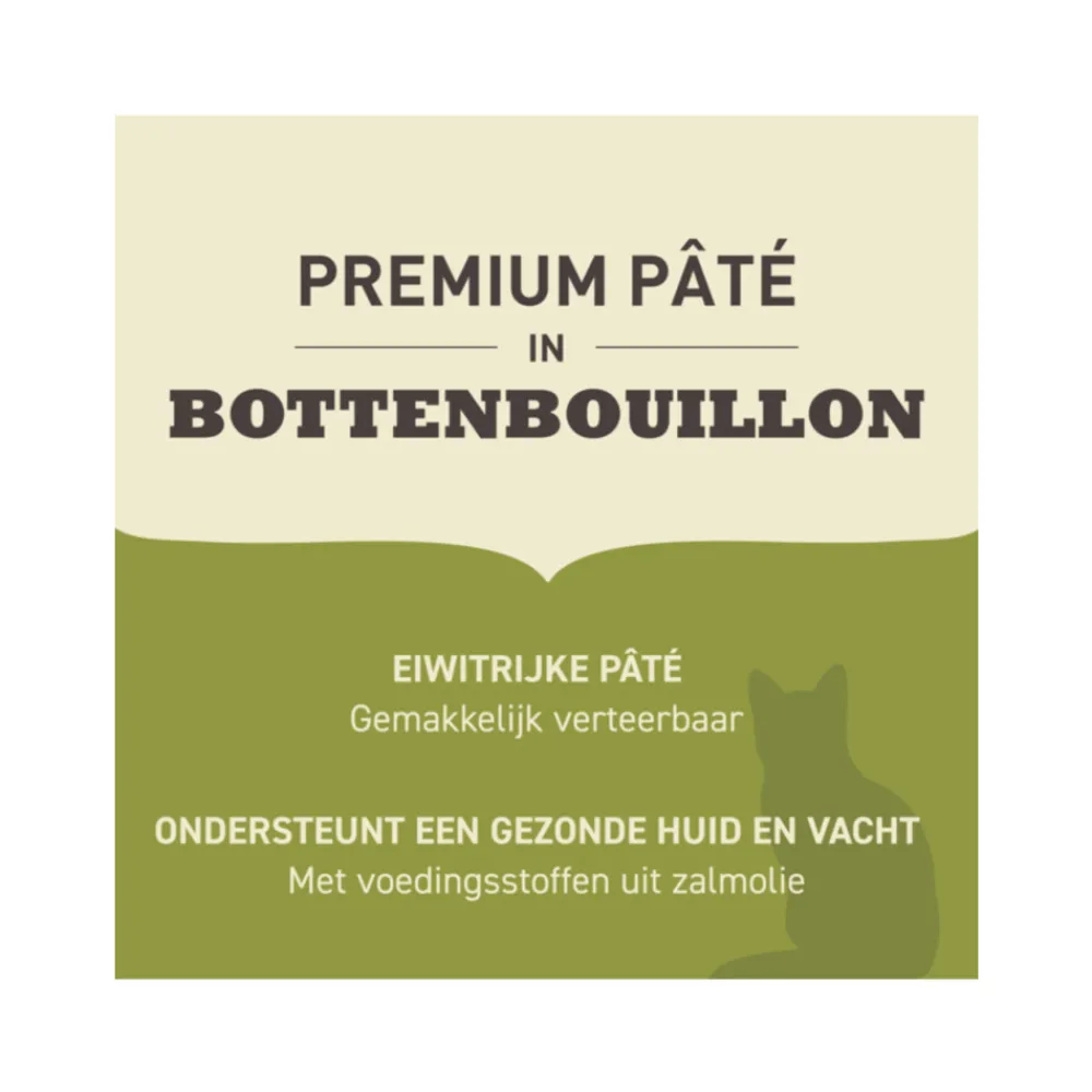 Clearance 24x Premium Kattenvoer Pâté Beef 85 gr Kattenvoer
