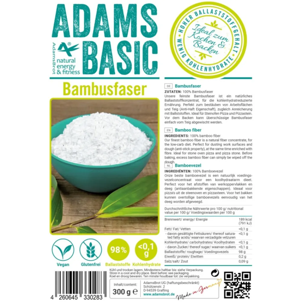 6x Bamboevezel 300 gr^Adams Outlet