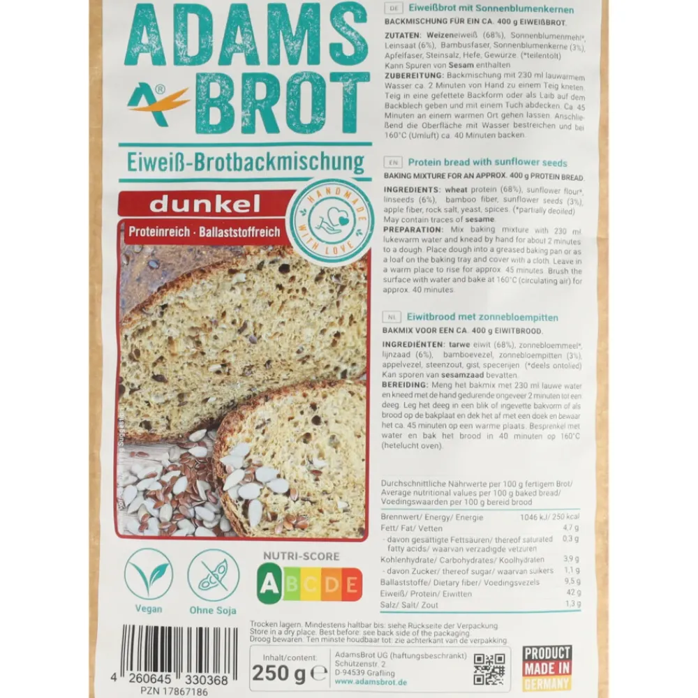 Bakken<Adams 3x Brot Broodmix Donker 250 gr