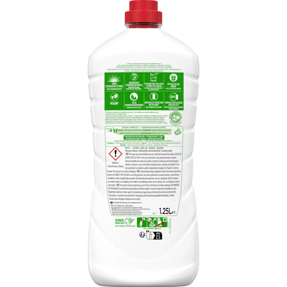 Allesreiniger<Ajax 12x Allesreiniger Classic 1,25 liter