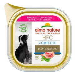 Hondenvoer<Almo Nature 17x HFC Alu Hondenvoer Nat Blikje Ham & Erwten 85 gr