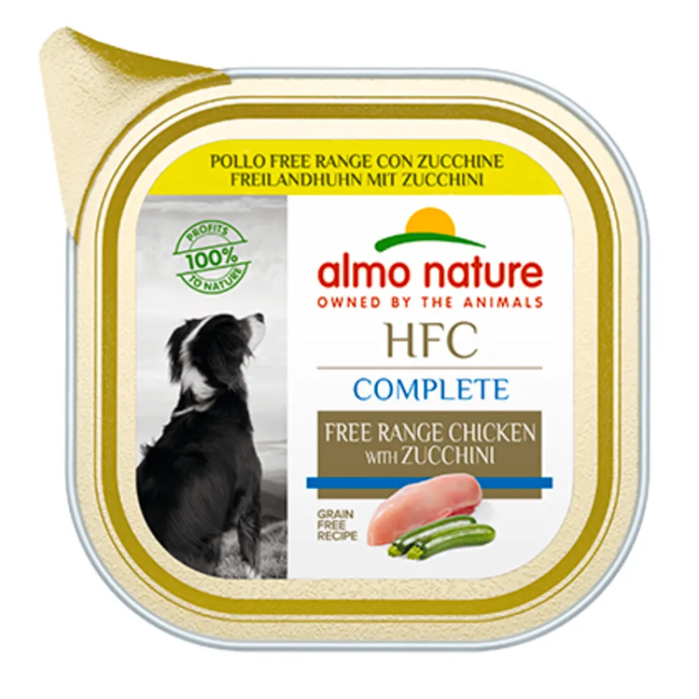 17x HFC Alu Hondenvoer Nat Blikje Vrije Kip 85 gr^Almo Nature Hot