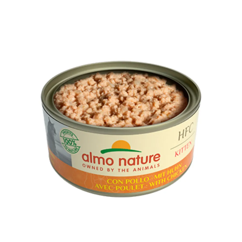 Best 24x HFC Complete Kattenvoer Nat Kitten Kip 150 gr Kattenvoer