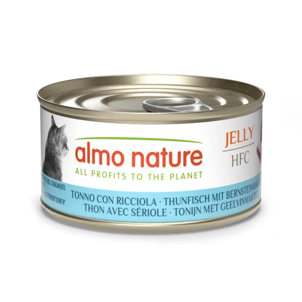 Outlet 24x HFC Kattenvoer Nat Blikje Tonijn & Geelvinmakreel 70 gr Kattenvoer