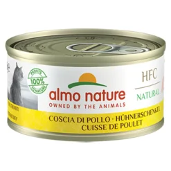 Kattenvoer<Almo Nature 24x HFC Natural Kattenvoer Nat Blik Kippenboutvlees 150 gr