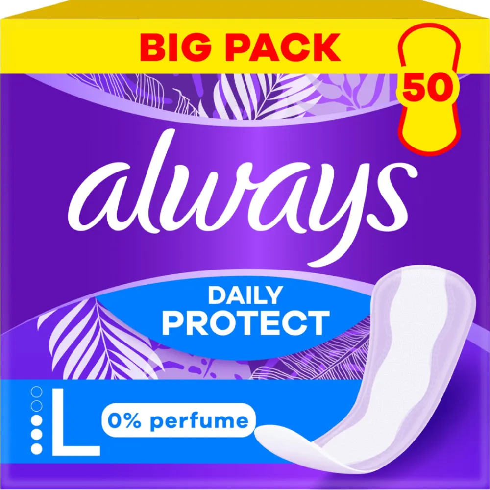 Intiemhygiëne<Always 4x Inlegkruisjes Dailies Extra Protect Large 50 stuks