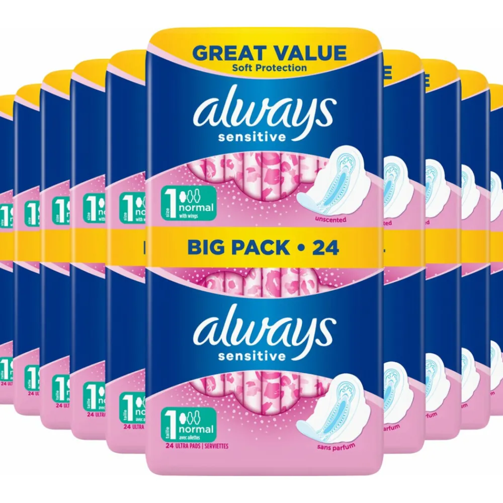 10x Maandverband Normal 24 stuks^Always Best