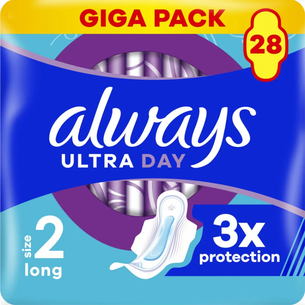 6x Maandverband Ultra Long 28 stuks Intiemhygiëne