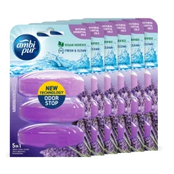 6x Toiletblok Navulling Lavendel & Rozemarijn 3 stuks^Ambi Pur New