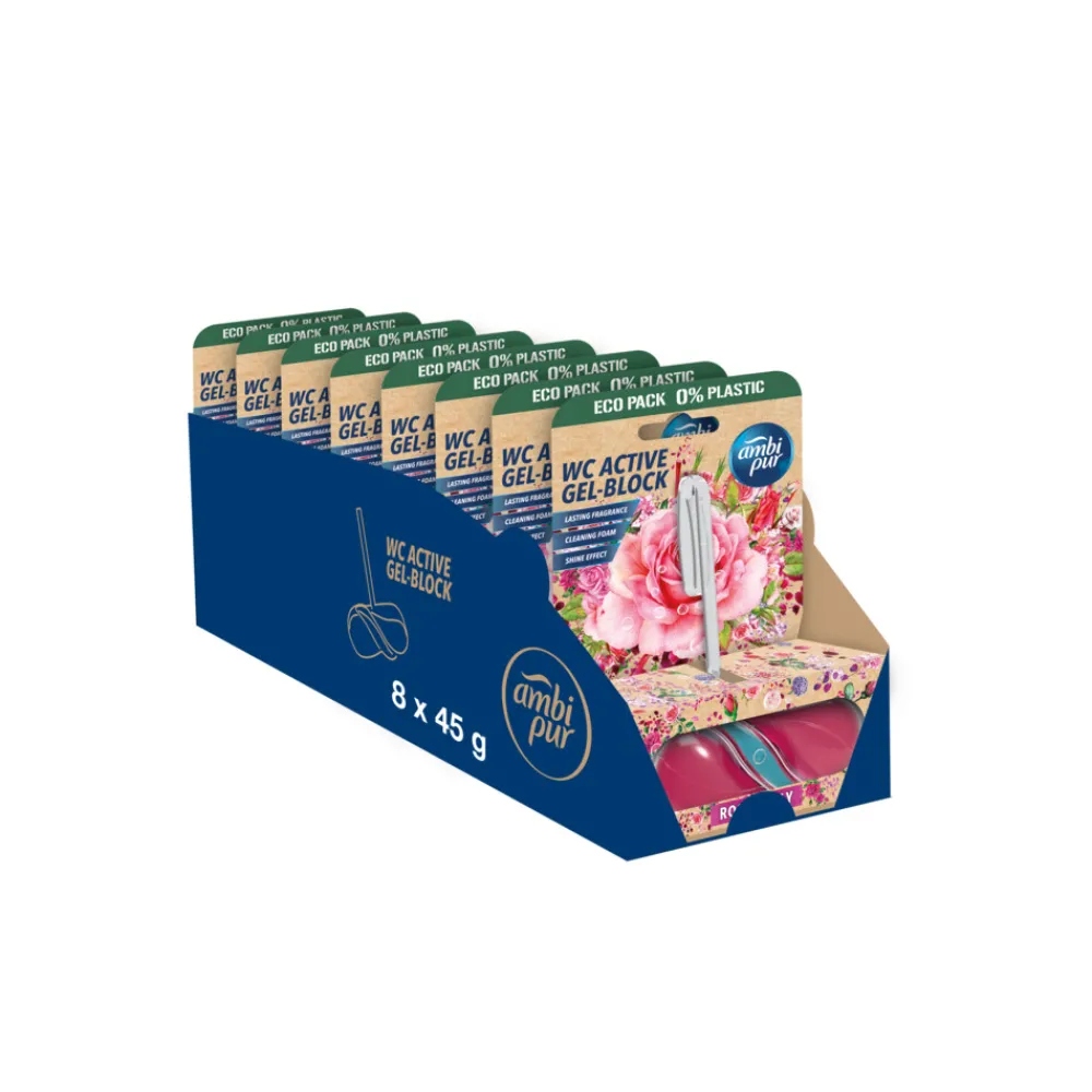 Toiletartikelen<Ambi Pur 8x Toiletblok Roos & Lelie