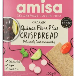 Outlet 3x Quinoa Crispbread Biologisch en Glutenvrij 100 gr Brood & Crackers