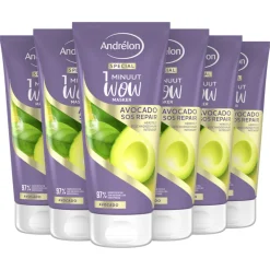 6x 1 Minuut Wow Masker Avocado SOS Repair 180 ml^Andrélon Sale