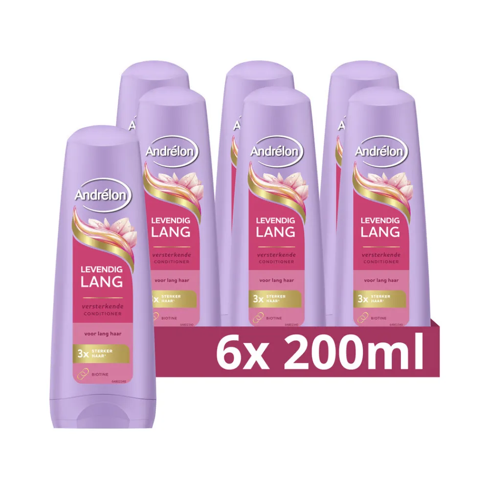 Conditioner<Andrélon 6x Conditioner Levendig Lang 200 ml