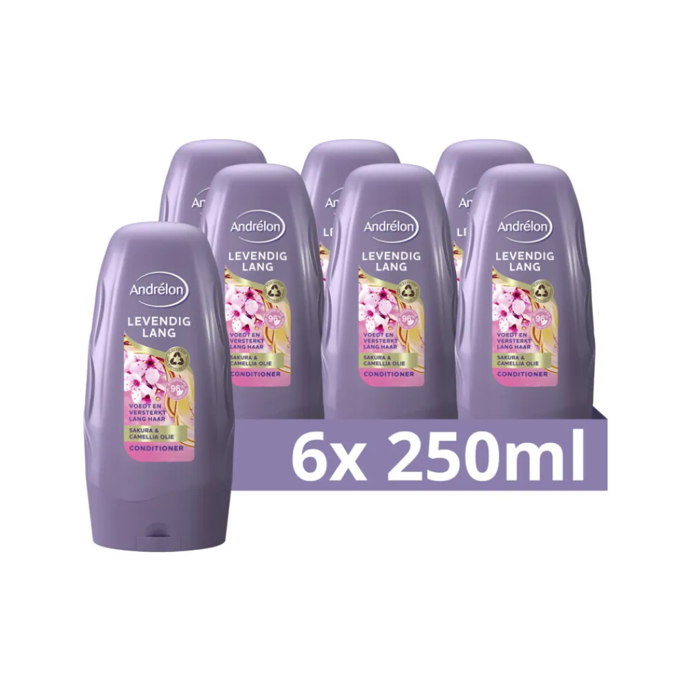 Conditioner<Andrélon 6x Conditioner Levendig Lang 250 ml