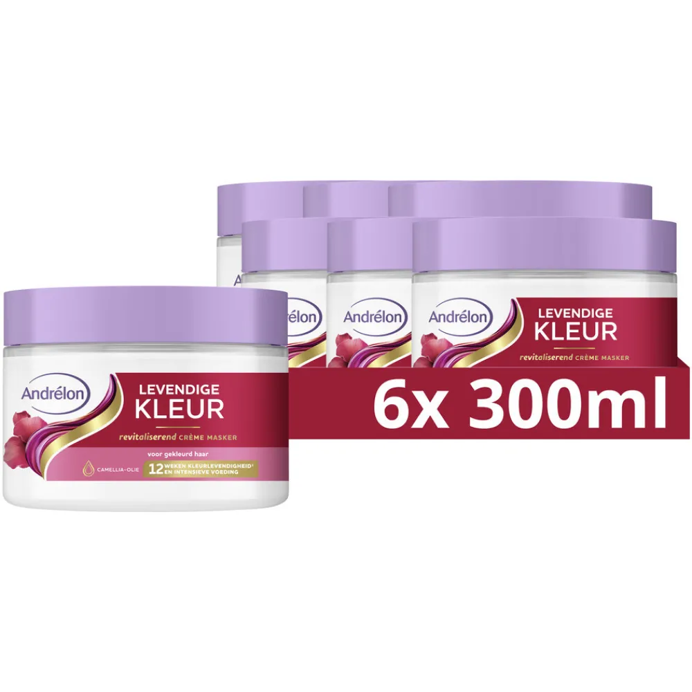 New 6x Crème Haarmasker Levendige Kleur 300 ml Haarmasker