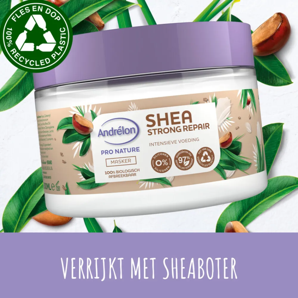 6x Haarmasker Shea Strong Repair 300 ml^Andrélon