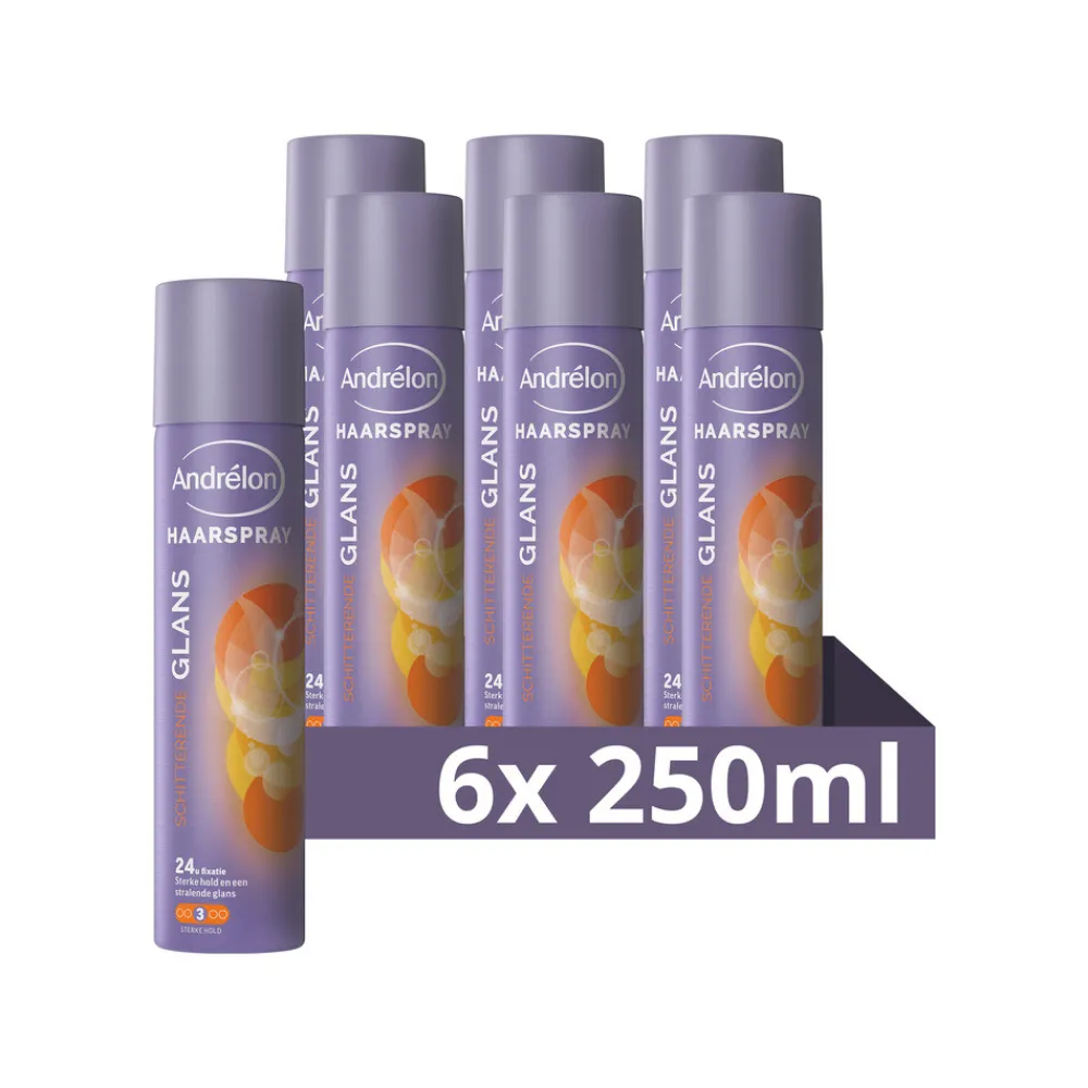 6x Haarspray Schitterende Glans 250 ml^Andrélon New