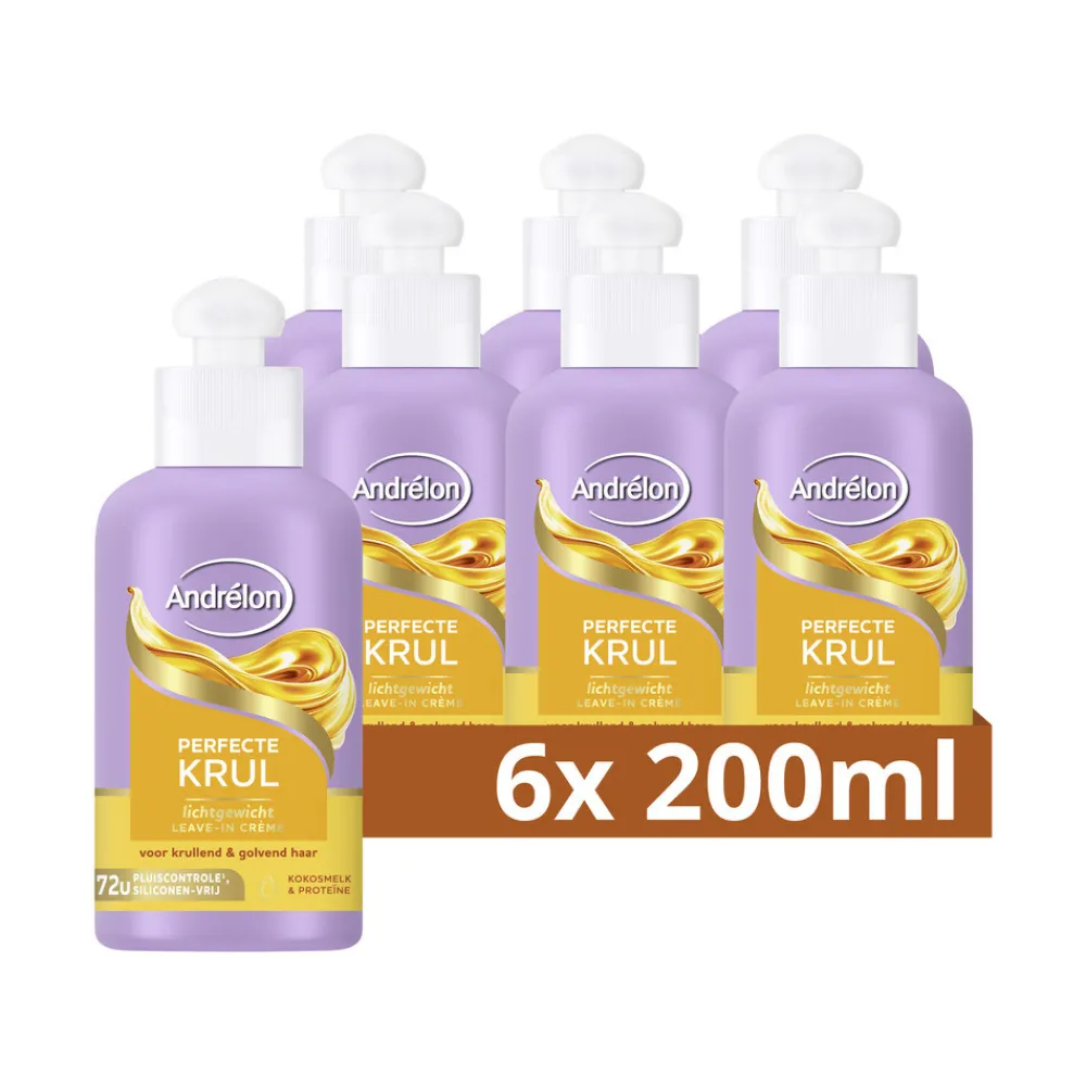 Haarverzorging<Andrélon 6x Leave-In Creme Perfecte Krul 200 ml