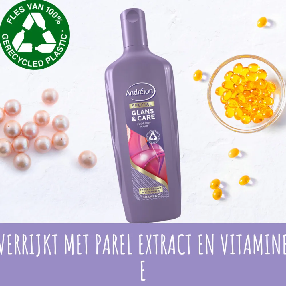 6x Shampoo Glans & Care 300 ml^Andrélon Clearance