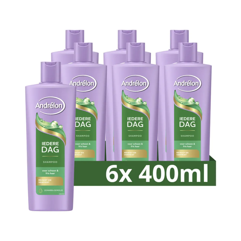 Discount 6x Shampoo Iedere Dag 400 ml Shampoo