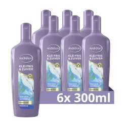 6x Shampoo Klei Fris & Zuiver 300 ml^Andrélon Sale
