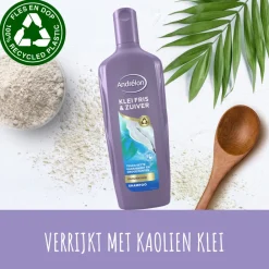 6x Shampoo Klei Fris & Zuiver 300 ml^Andrélon Sale