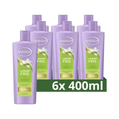 6x Shampoo Langer Fris 400 ml^Andrélon