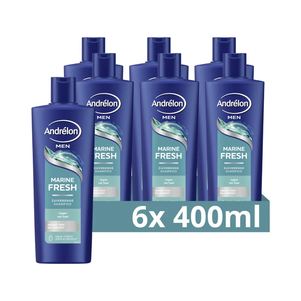 Online 6x Shampoo Marine Fresh For Men 400 ml Shampoo