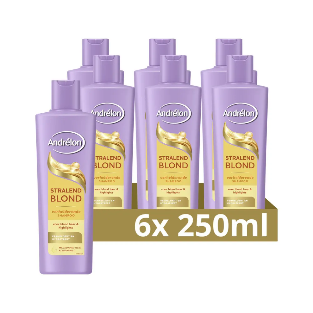 Shampoo<Andrélon 6x Shampoo Stralend Blond 250 ml