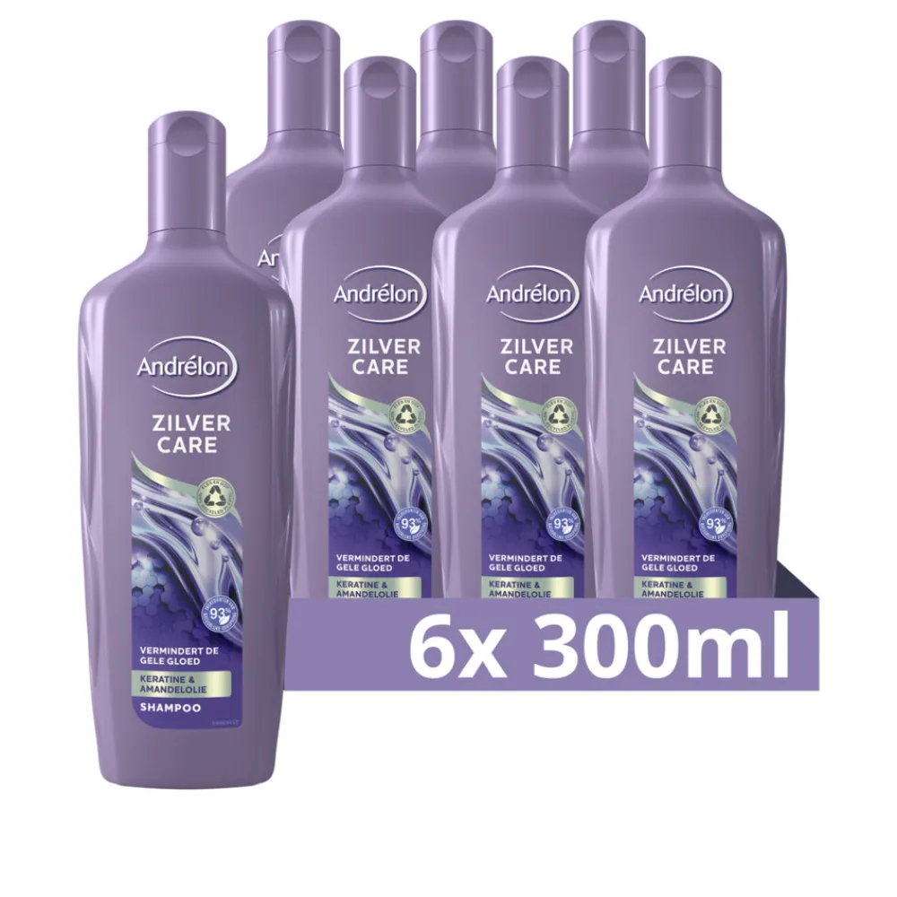 6x Shampoo Zilver Care 300 ml^Andrélon Online