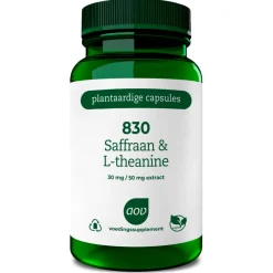 2x 830 Saffraan & L-theanine 30 vegacapsules^AOV Sale