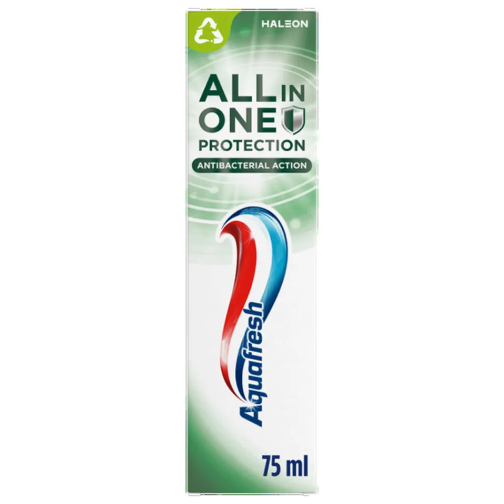 Spoelen & Poetsen<Aquafresh 6x Tandpasta All-in-One Protection Antibacterial Action 75 ml