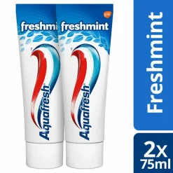 3x Tandpasta Freshmint 3in1 Gezonde Tanden 2 x 75 ml^Aquafresh Hot