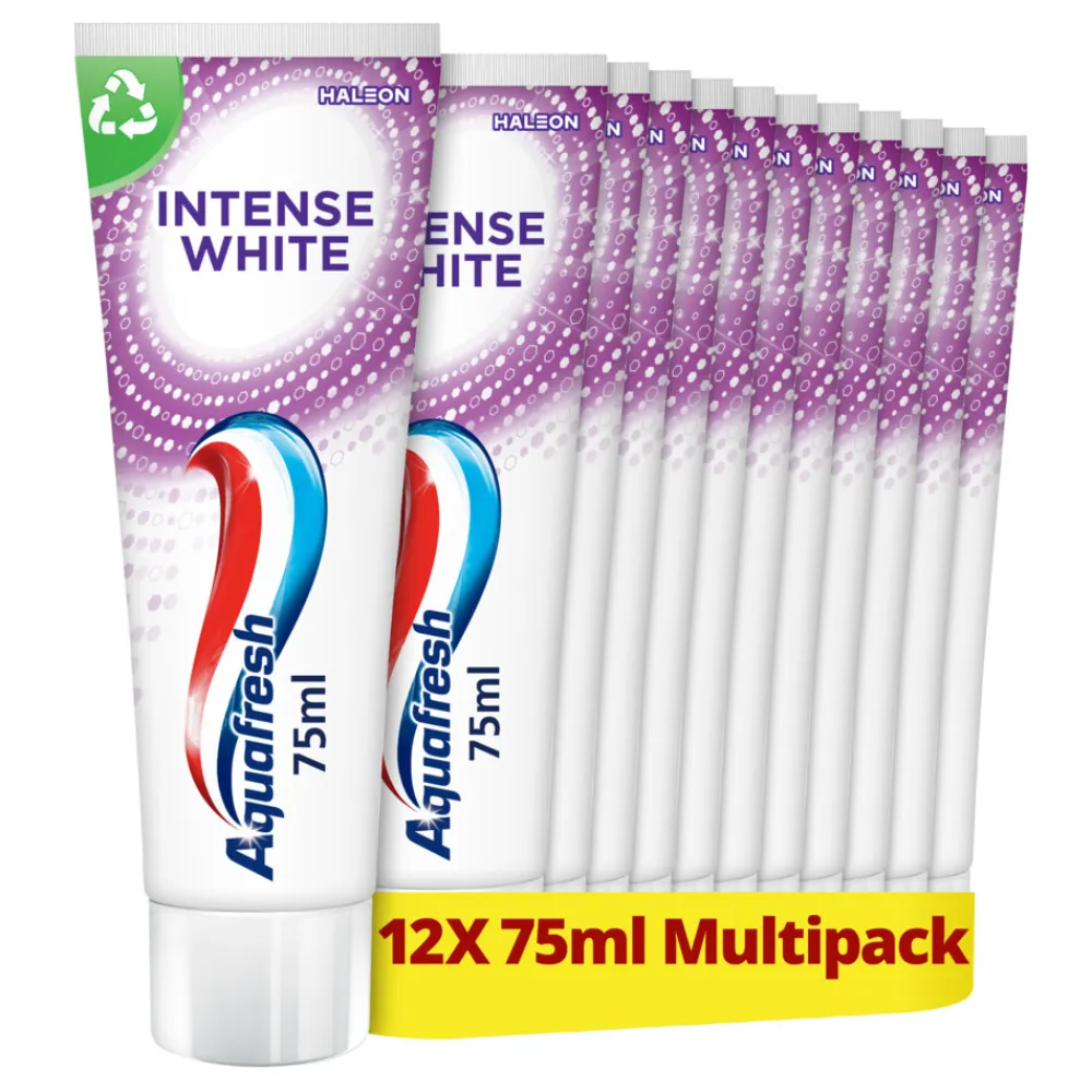 Specialistische Mondverzorging|Spoelen & Poetsen<Aquafresh 12x Tandpasta Intense White 75 ml