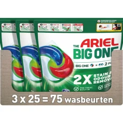 3x 3in1 Wasmiddel Pods The Big One Original 25 stuks^Ariel Online