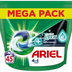 Wasmiddel<Ariel 3x 4in1 Wasmiddel Pods Lenor Unstoppables 45 stuks