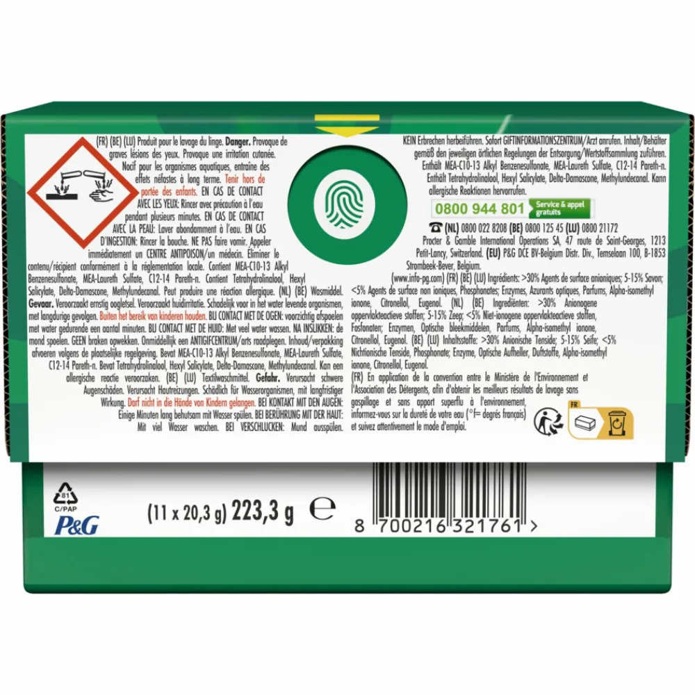 Discount 4x 3in1 Wasmiddel Pods Alpine 11 stuks Wasmiddel