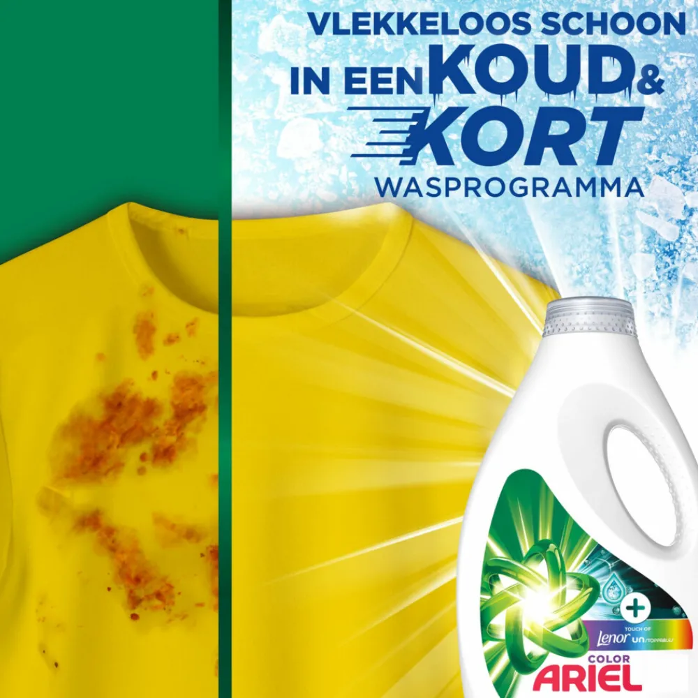 Wasmiddel<Ariel 4x Vloeibaar Wasmiddel Color Lenor Unstoppables 31 Wasbeurten 1395 ml