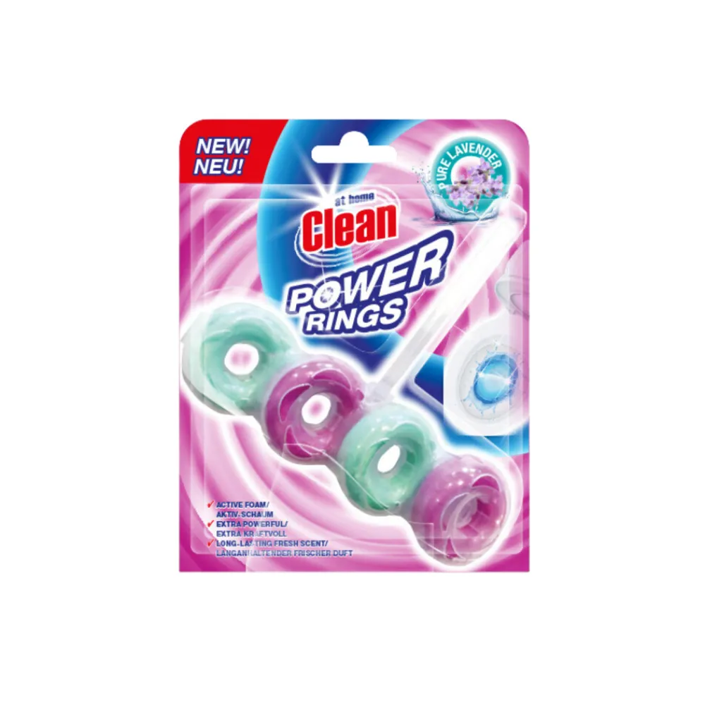 6x Toiletblok Power Rings Pure Lavender 40 gr^At Home