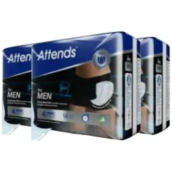 Incontinentie<Attends 3x For Men 4 14 stuks