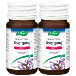 Voor Vrouw Of Man<A.Vogel 2x Famosan Salvia Overgang Sterk** 25 tabletten