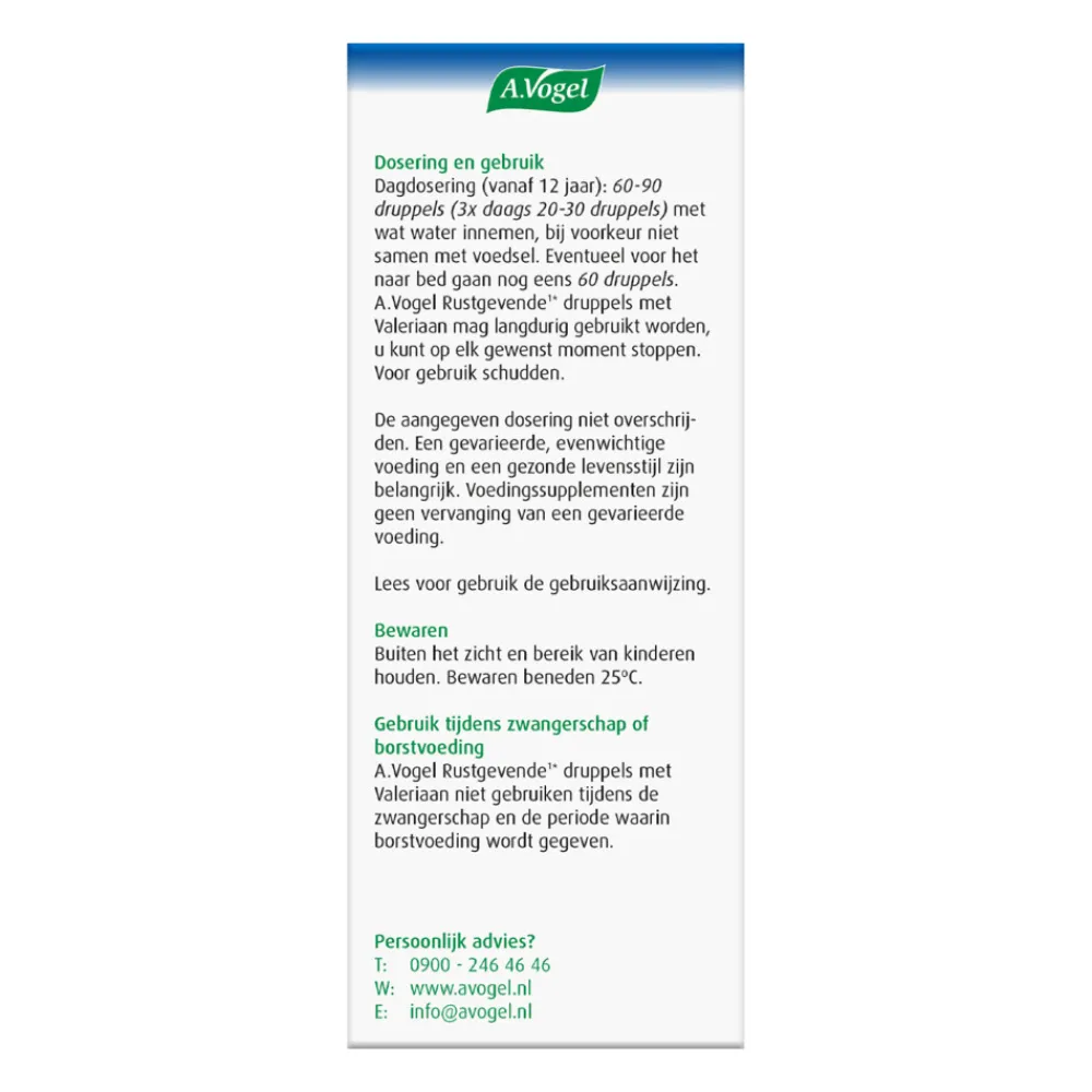 3x Valeriaan Druppels 50 ml^A.Vogel Discount