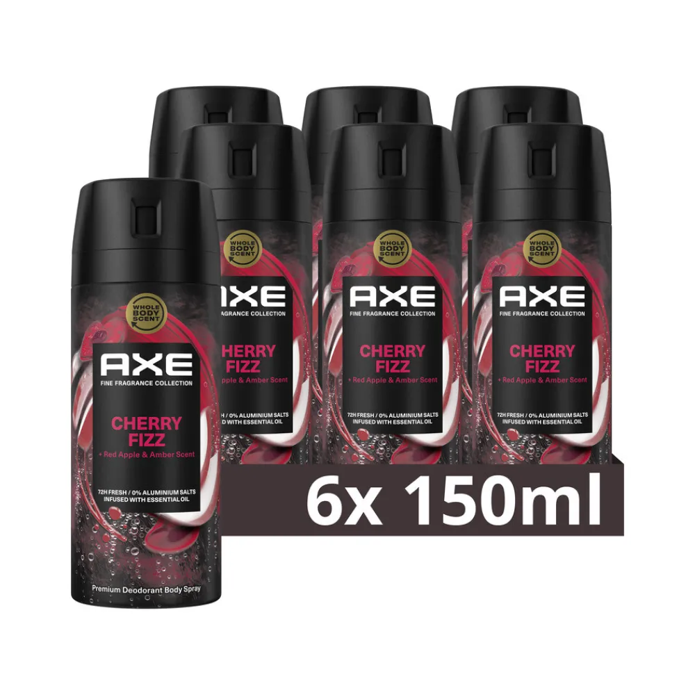 Hot 6x Deodorant Bodyspray Cherry Fizz 150 ml Deodorant