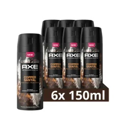 Deodorant<Axe 6x Deodorant Bodyspray Copper Santal 150 ml