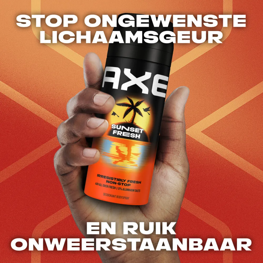 Clearance 6x Deodorant Bodyspray Sunset Fresh 150 ml Deodorant