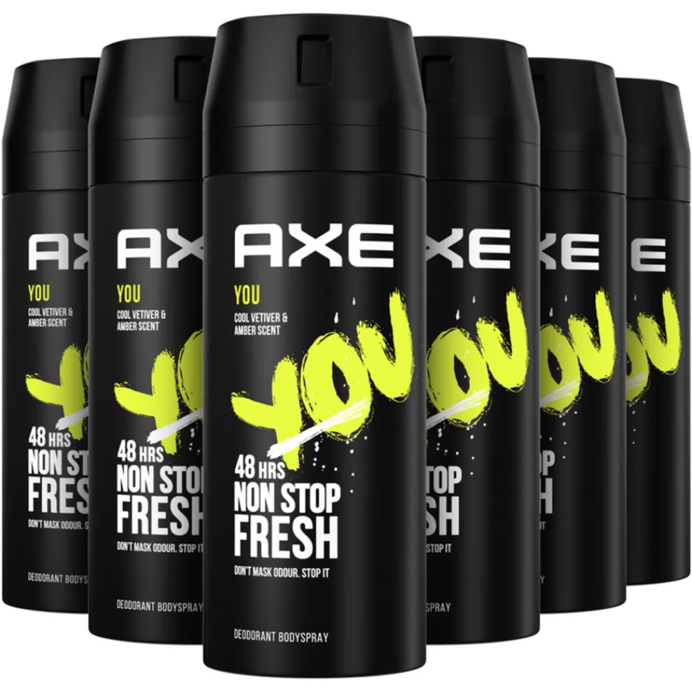 6x Deodorant Bodyspray You 150 ml^Axe Sale