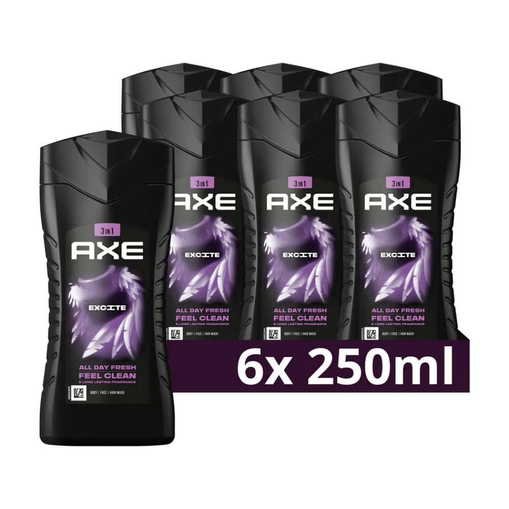 Bad & Douche<Axe 6x Douchegel Excite 250 ml