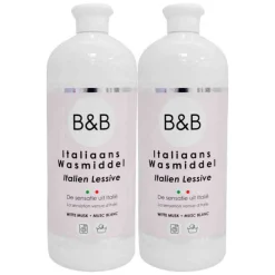 2x Wasmiddel Witte Musk 1000 ml^B&B Italiaanse Wasparfum Clearance